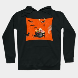 Halloween Hysteria Orange Hoodie